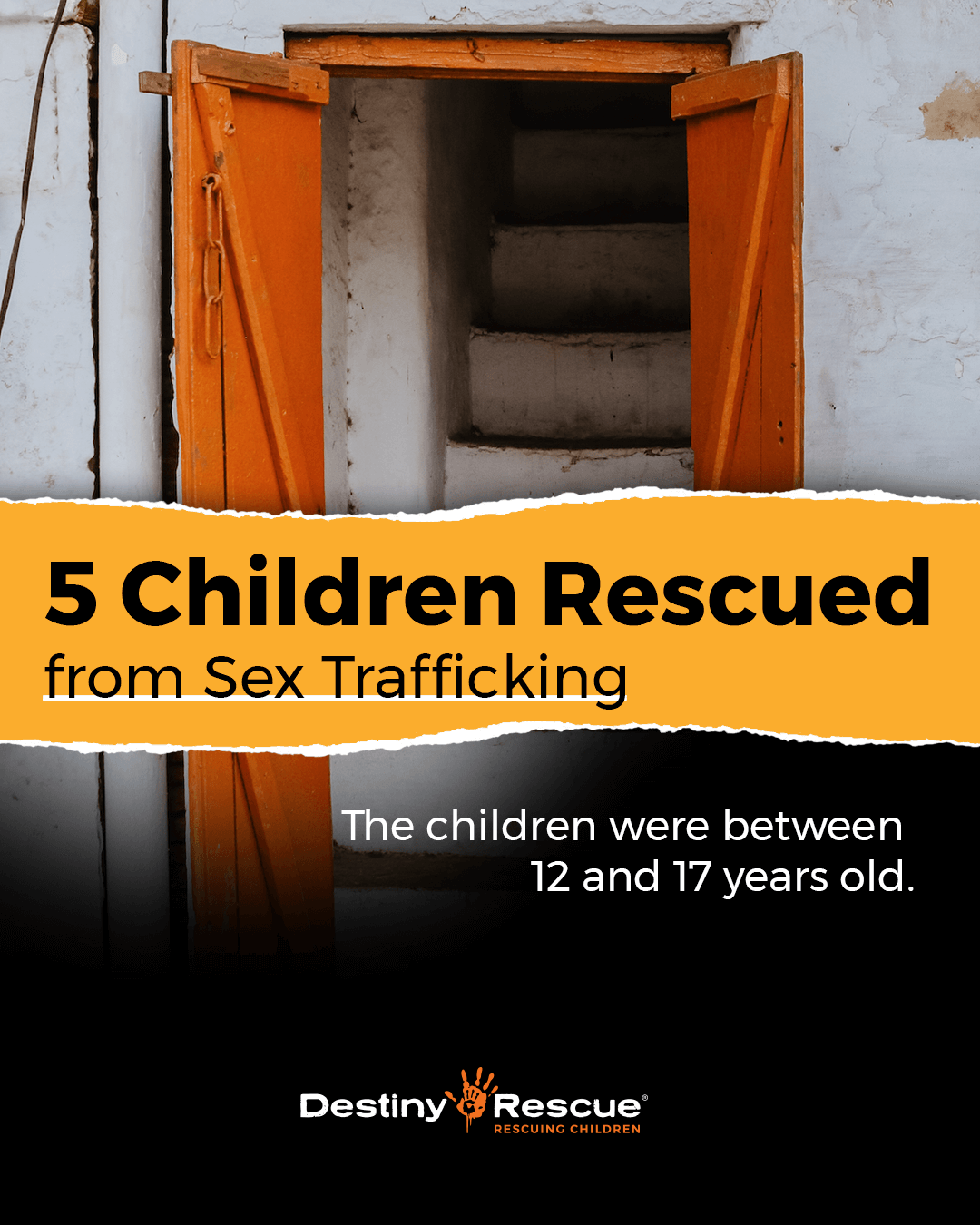 Five Children Rescued from Sex Trafficking - Destiny Rescue | Destiny Rescue