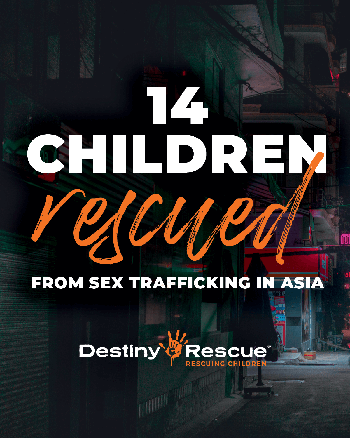 14 children rescued from sex trafficking in Asia - Destiny Rescue | Destiny  Rescue